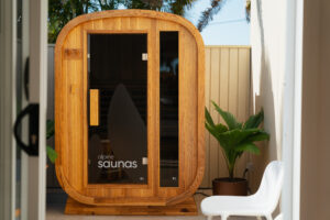 Private infrared sauna adjoining the master bedroom at Poinciana Holiday House